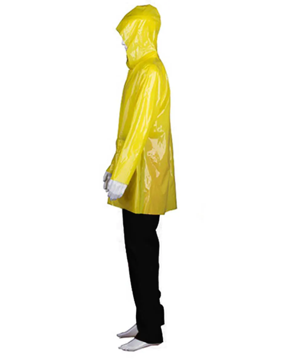 Adult Men's Sceary Clown Raincoat Costume , Yellow Halloween Costume