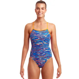 Funkita - Blow Wave - Ladies Eco Single Strap One Piece
