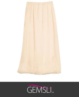 Gemsli HK300 Nylon Half Slip with Lace Beige