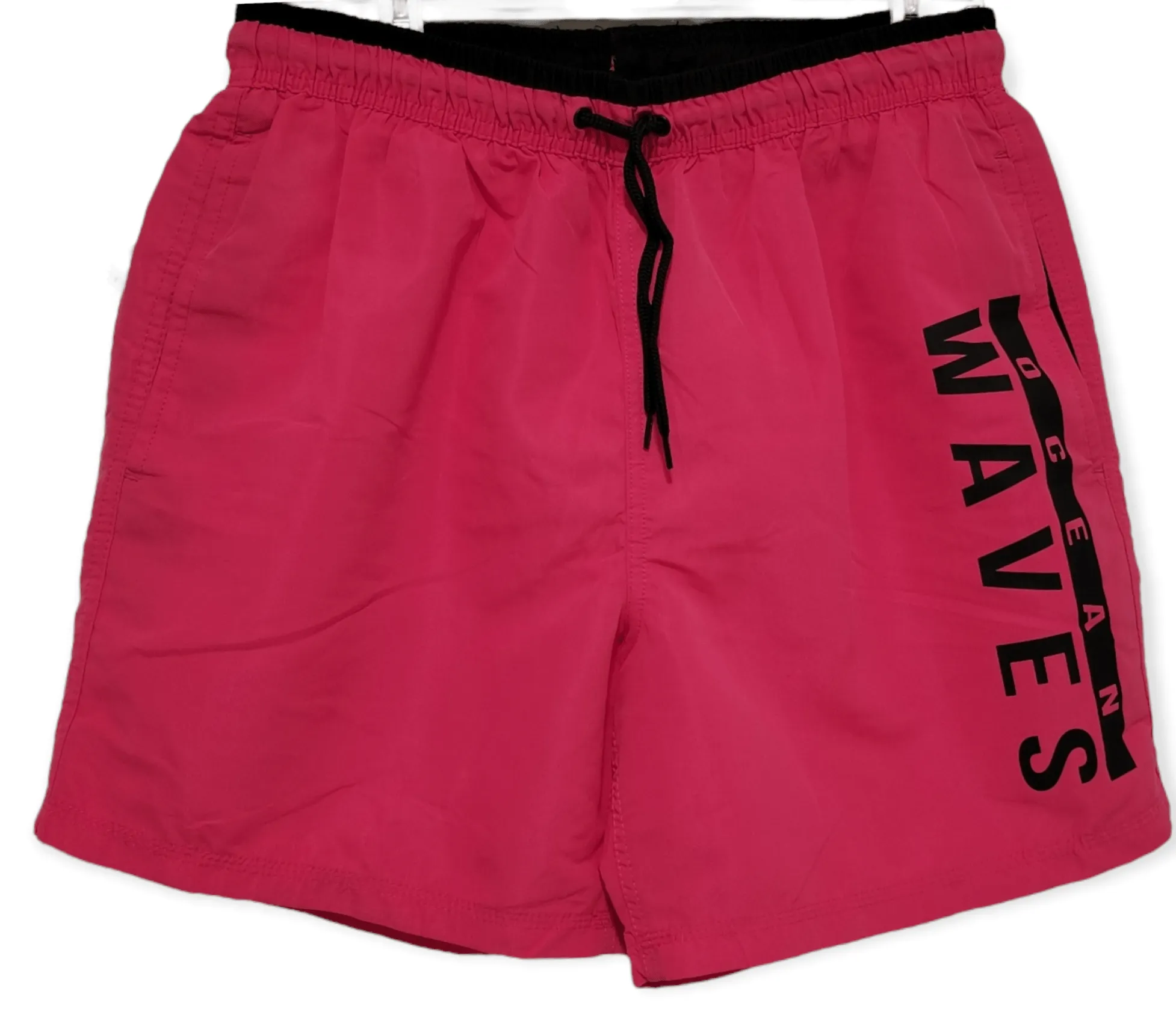 Men Swimwear - "Waves" - Red