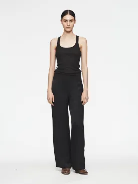 Skinny Rib Cami in Black