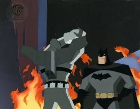 The New Batman Adventures Original Production Cel on Original Background: Batman, Firefly